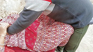 Saheb ji fucked the innocent village maid with big breasts by making her a mare in the courtyard of the house