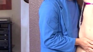 German Housewife Caught Cleaning - Fucked Hard & Wild by the Janitor on the Stairs