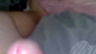 Girlfriend giving a handjob