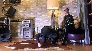 Latex Spit Slave - Obey & Swallow Like a Good Little Piggy