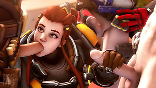 Monica gangbang compilation - 3D gang fuck