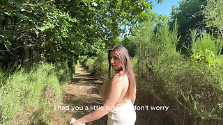 Sloppy Deepthroats, Blowjob and Ball Licking in the Forest - Luna Doll