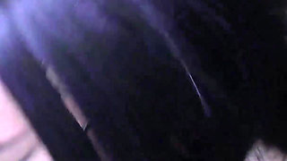 Busty Ebony Chick From the UK Eating All the Fresh Cum