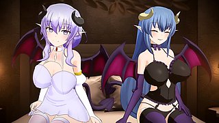 Double Succubus Defeated Ejaculation Endurance Game