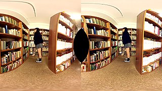 Spending Time With The Super Cute Librarian - Asian Schoolgirl Tease Panties Upskirt