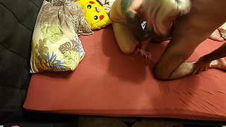 Maja lets her pussy be licked and swallows the whole load