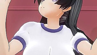 Student in Tracksuit Sucks Two Cocks in Locker Room