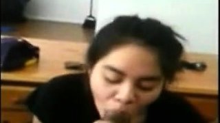 Amateur Asian College Girl Takes BBC Facial