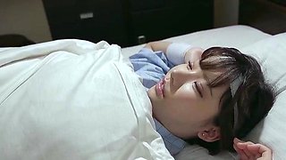 Asian taco teen finger massage herself