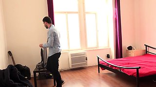 Small titted teen from EU stripping