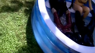 Wicked Looking Brunette Sucking Dick Outdoors In Public