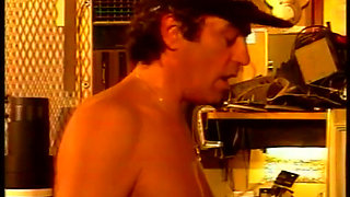 Blonde in love...kitchen sex