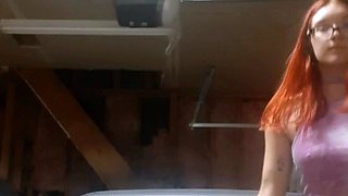 Amateur pantyhouse webcam teen strips and strokes her vagina
