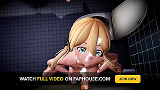 Hentai Bathroom Gloryhole