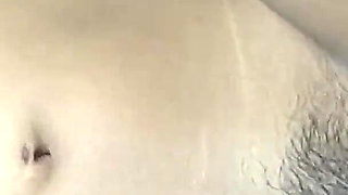 Young Asian Girl Gets Cum on Pussy