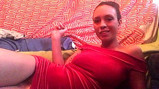 Close up teen foot worship