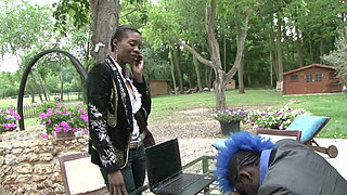 Big Boobed Ebony French Doll Enjoys Hardcore Ir Anal Sex