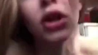 Russian young couple fucks in the kitchen