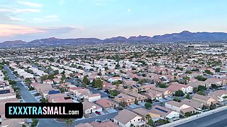 Petite gf Emma Bugg needs her bf's big big cock and lets him sperm in her mouth - exxxtra petite