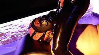Gas Mask: Clit Unreachable and Breath Controlled - Mistress Julia