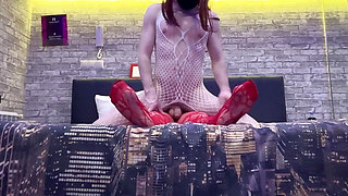 Stepsister Fucks A Shemale In A Hotel, Big Ass