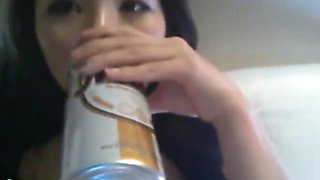 Korean BJ Neat in leather wets her hot pussy: Big Tits, Amateur  Babe Porn