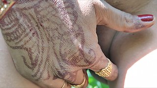 Indian Village Bhabhi Outdoor Vlog Enjoyed with Boobs Showing and Fingerings Indian Red Saree Remove Enjoyed Bhabhi Pregent