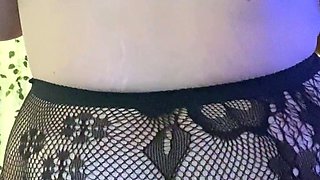 Hot blonde with big boobs solo