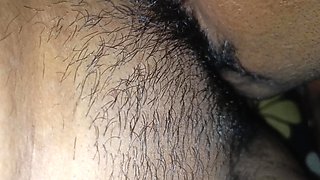 House Owner Enjoying and Hard Licking Hairy Pussy with House Maid