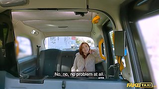 Faux cab - nervous passenger is calmed by my hardcore Big Cock in her pussy