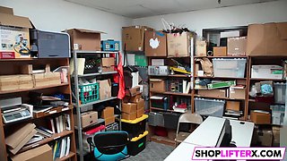 Gal Shoplifter Is In A Tight Corner
