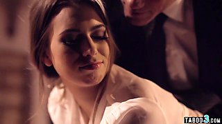 Dirty boss humiliated his very hot young girl secretary slave