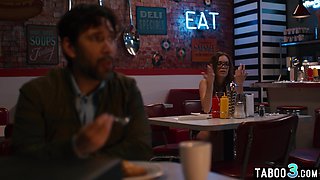 Desperate babe saved the family business