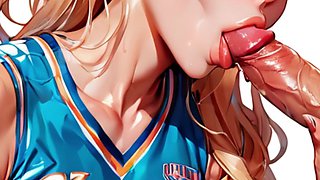 Ai Anime Cheerleader Gangbang