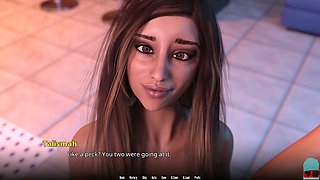 Playful toon adventure featuring big titted characters and a cute mom scene