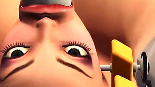 Hard sex in the sci-fi lab! Hot blonde in restraints gets fucked by an alien