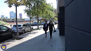 Strong Tall Curvy Mature Lady Fucking Rough A Skinny Teen. - MatureNl