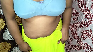 Desi Bhabhi's Private Style with Long Ponytail