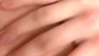 Blue-eyed doll licking balls and drinking her lover's jizz