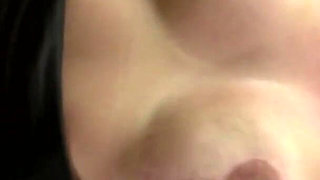 Lovely MILF gets a warm load on her big boobs