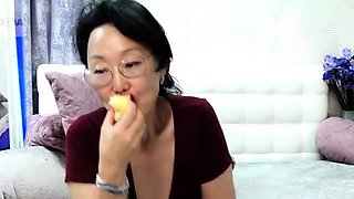 Asian MILF Sucks Big Cock And Jerks Out Cum