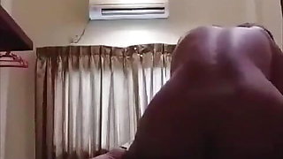 African Girl Riding Dick in the Hotel Room...