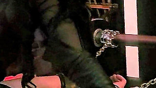 Stina Stone Femdom Smoking Human Ashtray Spitting Tease Denial in Leather Gloves