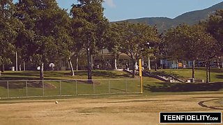 TEENFIDELITY - Kirsten Lee Creampied By Softball Coach