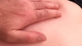 Stepson Rubs His Dick on Stepmom's Ass and She Lets Him Fuck Her on the Bed