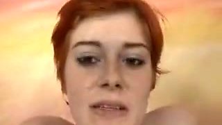 Short Haired Red Head Getting Face Hammered With Ava Little