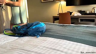 Step-Mom and Son Share a Bed in Intimate Hotel Encounter