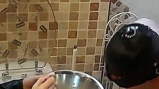 Miss Alessa Milano Feeding From Toilet Part 2