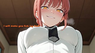 Femdom, chainsaw man, anal creampie