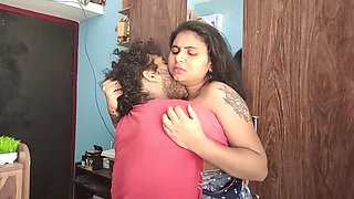 Kerala Wife Big Boobs Sucked by Boyfriend in Nighty - Desi Hot Romance